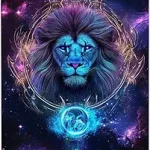 Golden Lion Zodiac Tin Sign,Charm constellations art plaque poster,Metal signs wall decor,for office,studio,living room,bar,cafe,Garden,Ideal for Leo Birthday Gifts,8x12 inch - Leo Canvas for men