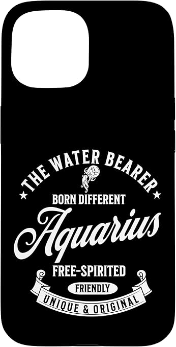 Aquarius Water Bearer Vibes The Free Spirited Sign Men Women Case for iPhone 15 - Aquarius Phone Case for men
