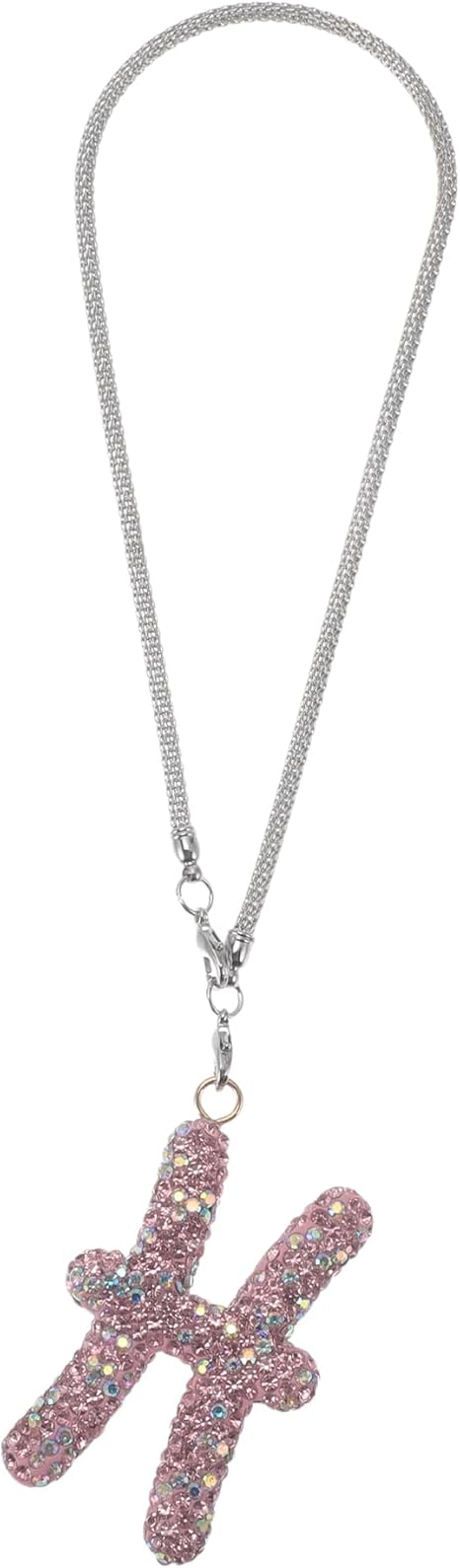 1 Pcs Metal Faux Rhinestone Pisces Faux Diamond Car Rear View Mirror Pendant Accessories Car Hanging Ornament Pink - Pisces Car Accessories for men