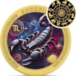Scorpio 12 Zodiac Challenge Coin - Twelve Constellations Scorpio Protective Talisman Coin - Divination Tarot Zodiac Signs Coin - Meaningful Star Good Luck Charms Zodiac Gifts for Men Women Friend Kid - Scorpio Products for men