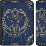 Gold Zodiac Sign Aries Navy Blue car seat Strap Pads, Protects Your Neck and Shoulders, seat Belt Cover for car for Most Cars Airplane Bag Protector para cinturón de carro 2 pcs - Aries Car Seat Cover for men