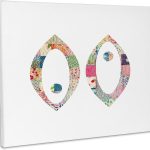 3dRose, Pisces fish colorful girly symbol - pink pastel horoscope zodiac sign, Museum Grade Canvas Wrap 14x11 - Pisces Canvas for men