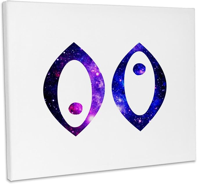 3dRose, Pisces fish horoscope symbol - purple zodiac astrological star sign, Museum Grade Canvas Wrap 14x11 - Pisces Canvas for men
