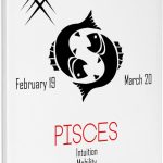 3dRose, Zodiac symbol Pisces on white background, Museum Grade Canvas Wrap 11x14 - Pisces Canvas for men