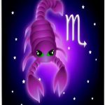 3dRose, Cute Astrology Scorpio Zodiac Sign Scorpion, Museum Grade Canvas Wrap 11x14 - Scorpio Canvas for men