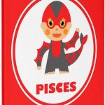 3dRose, Pisces Zodiac Sign illustration for children, Museum Grade Canvas Wrap 11x14 - Pisces Canvas for men