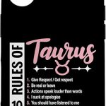 Rules Of Taurus Zodiac Birthday Horoscope Astrological Case for iPhone 16 - Taurus Phone Case for men