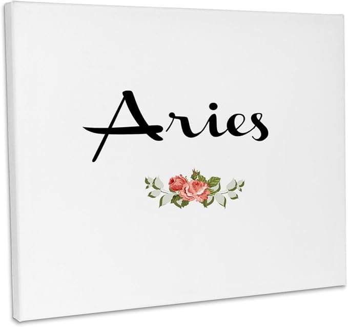 3dRose, Image of Aries Quote, Museum Grade Canvas Wrap 10x8 - Aries Canvas for men