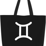 Gemini Sign Canvas Tote Bags for Women, Ladies Shoulder Handbags Large Purse Lightweight Foldable Reusable Shopping Bag with Pockets for Work, Travel, 15.7x19.7in - Gemini Canvas for men