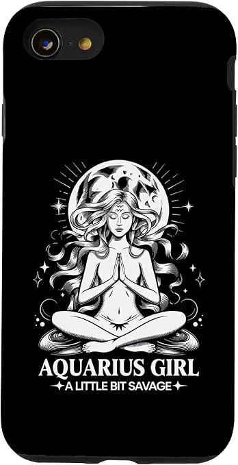 Aquarius Girl Zodiac Sign January February Birthday Aquarius Case for iPhone SE (2020) / 7 / 8 - Aquarius Phone Case for men