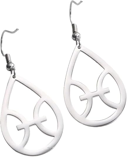 New 2026 Unisex Zodiac Sign 12 Constellation Drop Earrings For Women Stainless Steel Aries Virgo Pendant Jewelry Birthday Decoration Luxury With You Accessories Trendy For Women And Men - Aries Earrings for men