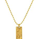 Gold Zodiac Sign Tarot Card Necklace for Women Men, Vintage Totem Pole Charm 12 Constellation Pendant Necklaces Trendy Astrology Horoscope Unisex Jewelry Birthday Gift - Taurus Products for men
