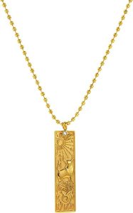 Gold Zodiac Sign Tarot Card Necklace for Women Men, Vintage Totem Pole Charm 12 Constellation Pendant Necklaces Trendy Astrology Horoscope Unisex Jewelry Birthday Gift - Taurus Products for men