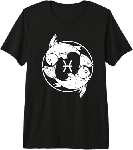 star sign stars universe magic Horoscope - Pisces T-Shirt for men