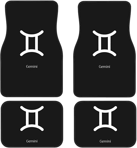 Gemini Sign Floor Mats for Cars, All-Weather Car Mats, Fit Automotive Floor Mats for Cars Trucks SUV, Universal Floor Liner Car Accessories - Aries Car Floor Mat for men