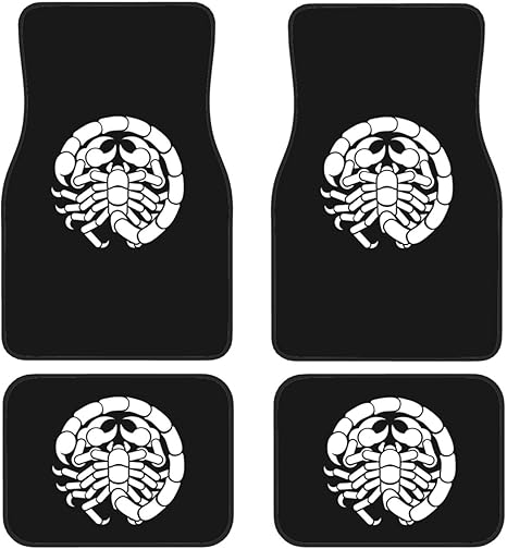 Scorpio Symbol Floor Mats for Cars, All-Weather Car Mats, Fit Automotive Floor Mats for Cars Trucks SUV, Universal Floor Liner Car Accessories - Virgo Car Floor Mat for men