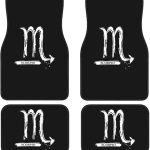 Scorpio Symbol Floor Mats for Cars, All-Weather Car Mats, Fit Automotive Floor Mats for Cars Trucks SUV, Universal Floor Liner Car Accessories - Virgo Car Floor Mat for men