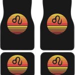 Zodiac Sign Leo Symbol Floor Mats for Cars, All-Weather Car Mats, Fit Automotive Floor Mats for Cars Trucks SUV, Universal Floor Liner Car Accessories - Virgo Car Floor Mat for men