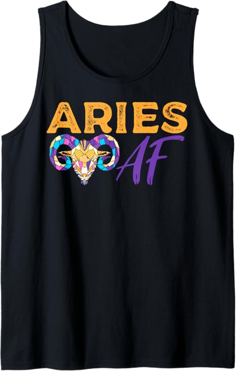 Aries AF Zodiac Sign Astrological Horoscope Constellation Tank Top - Aries T-Shirt for men