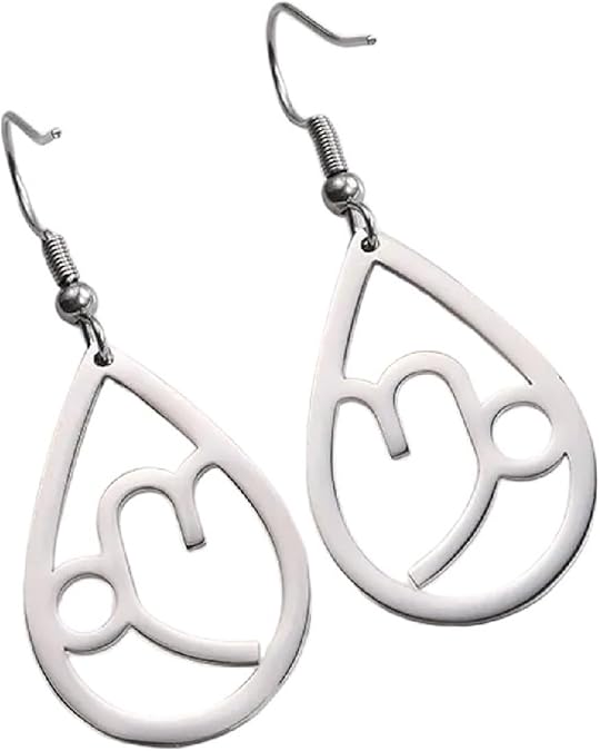 New 2025 Unisex Zodiac Sign 12 Constellation Drop Earrings For Women Stainless Steel Aries Virgo Pendant Jewelry Birthday Decoration Luxury With You Accessories Trendy For Women And Men - Aries Earrings for men