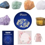 Crystals and Healing Raw Stones, Natural Gemstone Raw, 6PCS Crystals Constellation Sets for Gifts, Yoga Meditation (Pisces) - Pisces for men