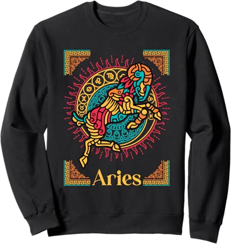 Aries Zodiac Sign Astrology Shirt Aries Birthday Sweatshirt - Aries Sweatshirt for men