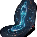 Universal Fit Car Seat Cover, Aquarius Print Soft Fabric Seat Protector – Decorative, Comfortable & Easy Installation with Buckles - Aquarius Car Seat Cover for men