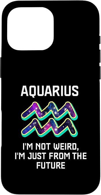 Horoscope Star Sign Astronomy Zodiac Sign Aquarius Case for iPhone 16 Pro Max - Aquarius Phone Case for men