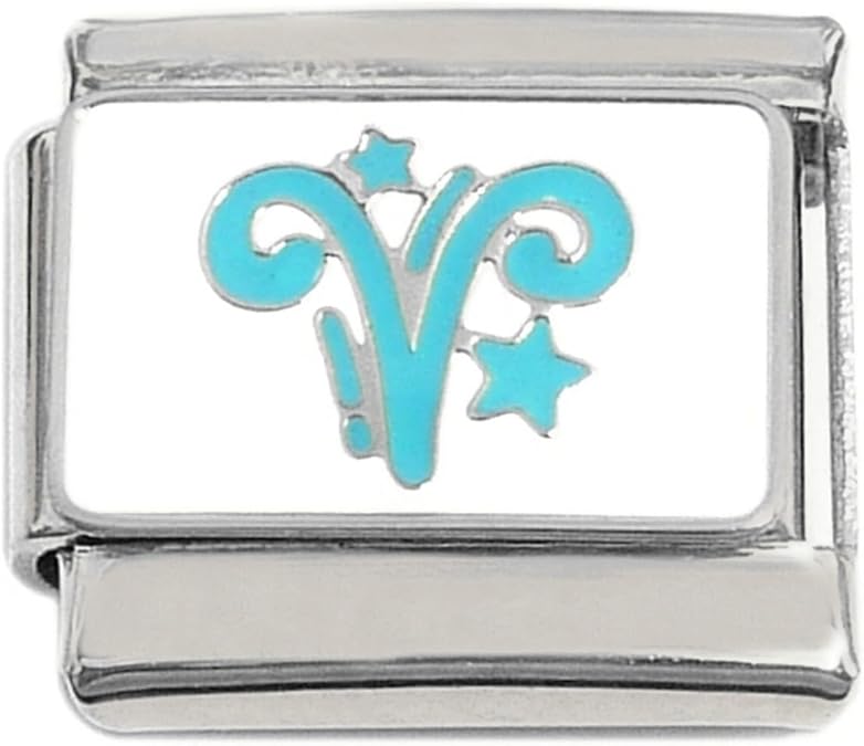 Aries Zodiac Sign Italian Charm - Aries Bracelet for men