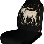 Zodiac Sign Taurus Printed Car Seat Covers Washable Universal Auto Front Seats Protector Fits for Most Cars - Aquarius Car Seat Cover for men