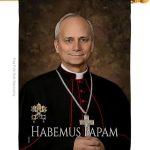 Pope Leo XIV Flag Papacy Canvas Tapestry Vatican Memorabilia Bishop of Rome Room Catholic Poster Church Wall Art Decorations American Papal Yard Sign Door Textile Home Decor Roman Religious Gifts - Leo Canvas for men