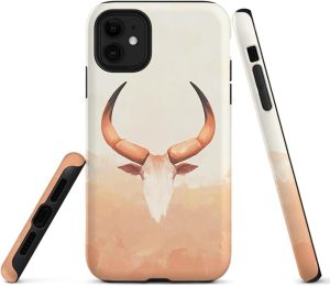 Taurus Phone Case Compatible with iPhone 16 pro max 15 14 13 12 Compatible with Samsung Galaxy S25 S24 S21 Plus FE S22 Dual Layer Sturdy Shockproof Full Protection with Mag-Safe - Taurus Phone Case for men