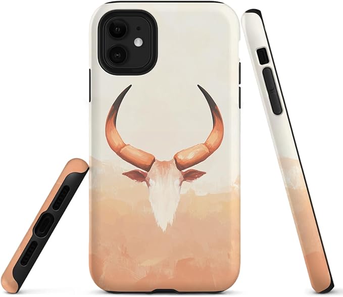 Taurus Phone Case Compatible with iPhone 16 pro max 15 14 13 12 Compatible with Samsung Galaxy S25 S24 S21 Plus FE S22 Dual Layer Sturdy Shockproof Full Protection with Mag-Safe - Taurus Phone Case for men