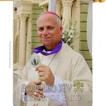 Pope Leo XIV Flag Peace Canvas Tapestry Vatican Memorabilia Bishop of Rome Room Catholic Poster Church Wall Art Decorations American Papal Yard Sign Door Textile Home Decor Roman Religious Gifts - Leo Canvas for men