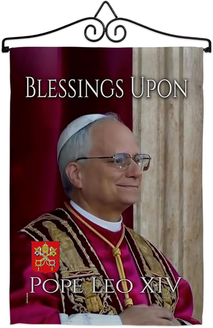 Pope Leo XIV Francis Wall Decor Canvas Tapestry Vatican Memorabilia Catholic Poster Church Bishop of Rome Picture Home Decorations American Papal Print Yard Sign Door Textile Roman Religious Gifts - Leo Canvas for men