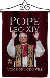 Pope Leo XIV New Era Wall Decor Canvas Tapestry Vatican Memorabilia Catholic Poster Church Bishop of Rome Picture Home Decorations American Papal Print Yard Sign Door Textile Roman Religious Gifts - Leo Canvas for men