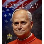 Pope Leo XIV Tribute Wall Decor Canvas Tapestry Vatican Memorabilia Catholic Poster Church Bishop of Rome Picture Home Decorations American Papal Print Yard Sign Door Textile Roman Religious Gifts - Leo Canvas for men