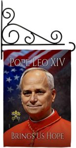 Pope Leo XIV Tribute Wall Hanging Decor Canvas Tapestry Vatican Memorabilia Catholic Poster Church Bishop of Rome Picture Home Decorations American Papal Print Sign Door Textile Religious Gifts - Leo Canvas for men