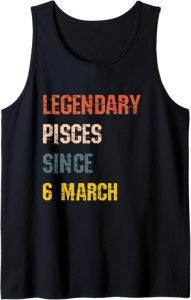 6 March Birthday Astrology Signs Novelties - Pisces T-Shirt for men