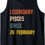 26 February Birthday Astrology Signs Novelties - Pisces T-Shirt for men