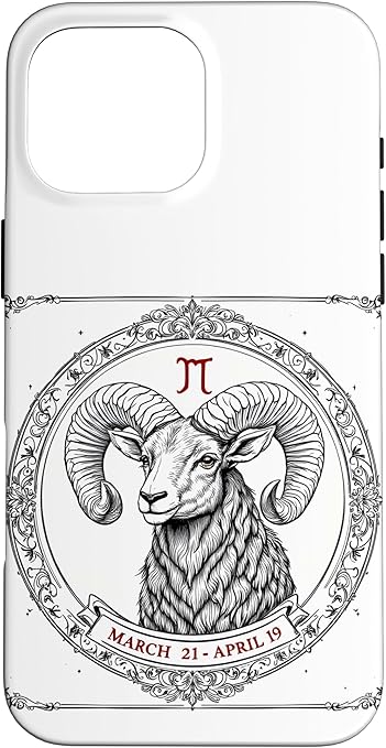 Aries zodiac sign art Case for iPhone 16 Pro Max - Aries Phone Case for men