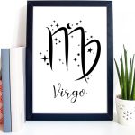 Zodiac Print Virgo Poster Art Horoscope Astrology Stars Poster Zodiac Virgo Print Decor Horoscope Astrology Stars,29 - Virgo Poster for men