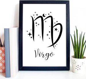 Zodiac Print Virgo Poster Art Horoscope Astrology Stars Poster Zodiac Virgo Print Decor Horoscope Astrology Stars,29 - Virgo Poster for men