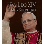 Catholic Flag Kit Hanger Wall Art Plaque Canvas Burlap Tapestry Catholic Church Decor Picture Prints Garden Cross Decorations American Papal Door Yard Sign Vatican Memorabilia Gifts - Leo Canvas for men