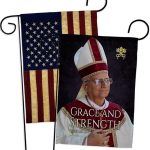 Pope Leo XIV Unity Vintage American Flags for Outside House Wall Canvas Poster Patriotic Decor July 4th Yard Sign Picture Prints Poster Vatican Grave Decoration Papal Door Catholic Memorabilia - Leo Canvas for men