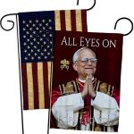 Pope Leo XIV Church Vintage American Flags for Outside House Wall Canvas Poster Patriotic Decor July 4th Yard Sign Picture Prints Poster Vatican Grave Decoration Papal Door Catholic Memorabilia - Leo Canvas for men