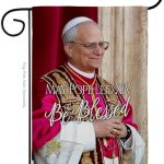 Flag Inspiration Picture Prints Vatican Memorabilia Tapestry Catholic Wall Art Canvas Poster Grave Decorations for Cemetery Yard Sign American Papal Door Garden Decor Religious Gifts - Leo Canvas for men