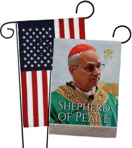 White Smoke American Flags for Outside House Wall Canvas Poster Patriotic Decor 4th of July Picture Prints Poster Vatican Grave Decoration Papal Door Yard Sign Catholic Memorabilia Gift - Leo Canvas for men