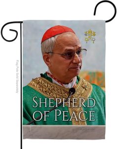 Flag White Smoke Picture Prints Vatican Memorabilia Tapestry Catholic Wall Art Canvas Poster Grave Decorations for Cemetery Yard Sign American Papal Door Garden Decor Religious Gifts - Leo Canvas for men