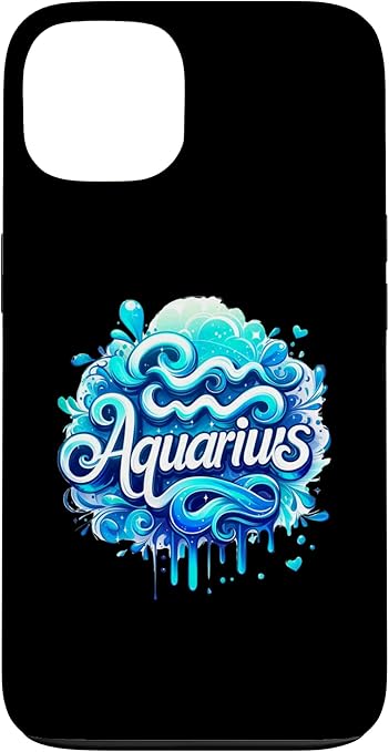 Aquarius Zodiac Symbol Horoscope Astrology Birthday Case for iPhone 13 - Aquarius Phone Case for men